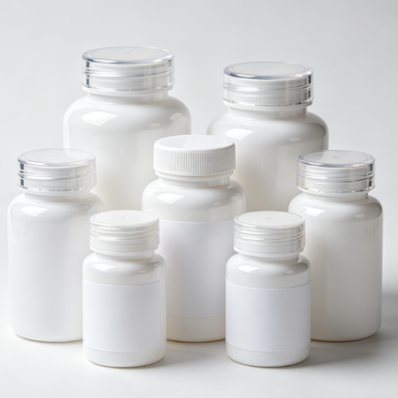 50ml 100ml Pil Ubat HDPE Bulat Botol Plastik Kosong